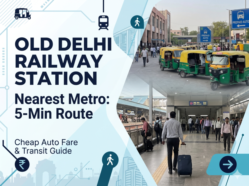 Old Delhi Railway Station Nearest Metro: 5-Min Route & Cheap auto fare Guide