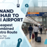 Anand vihar ISBT se IGI airport cheapest combined metro map