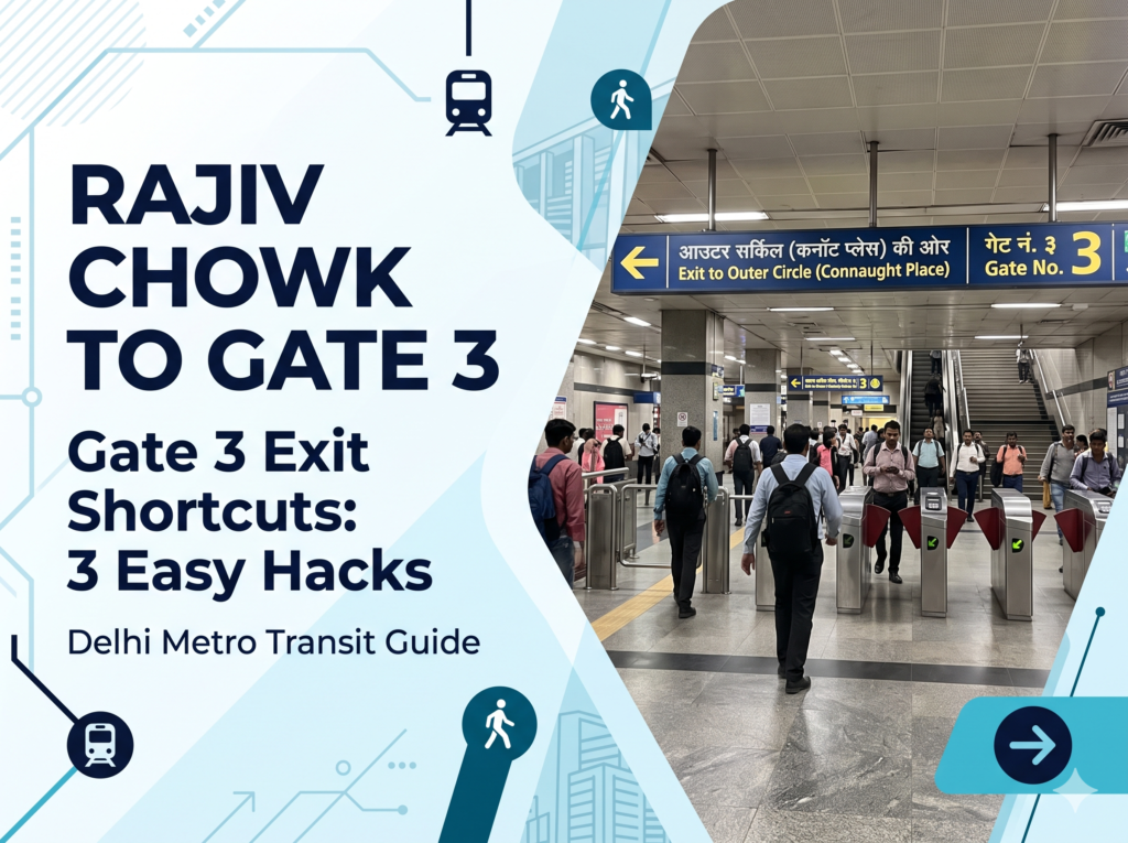 Rajiv Chowk Metro Station Gate 3 Exit Shortcuts: 3 Easy Hacks In 2026-27